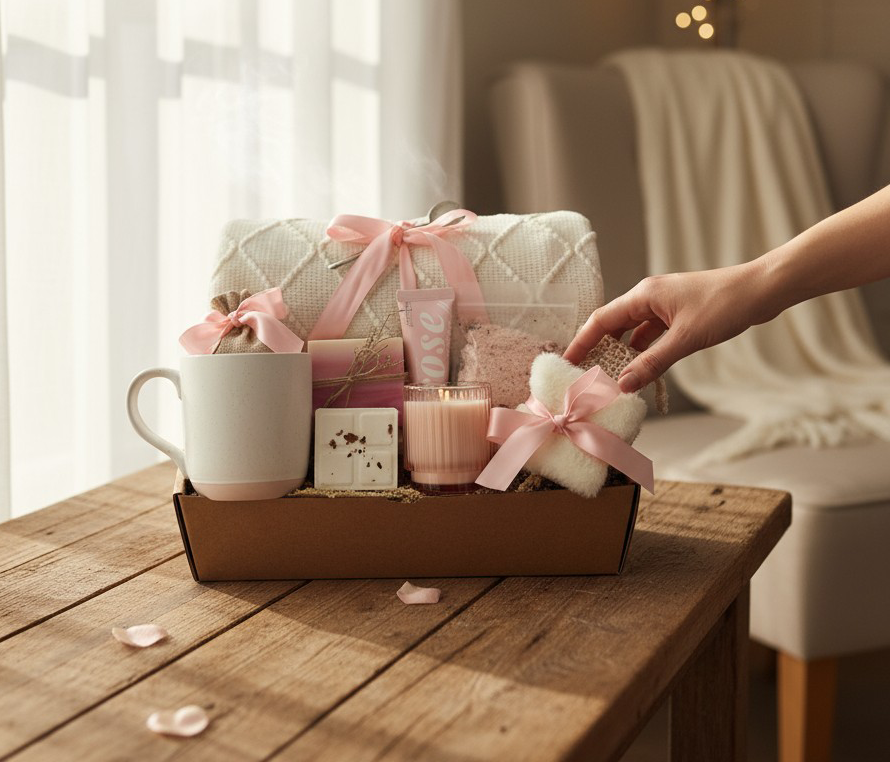 Thank You Gift Box – Spa & Tumbler Gift Set for Her | Appreciation Care Package or Candle Gift Basket