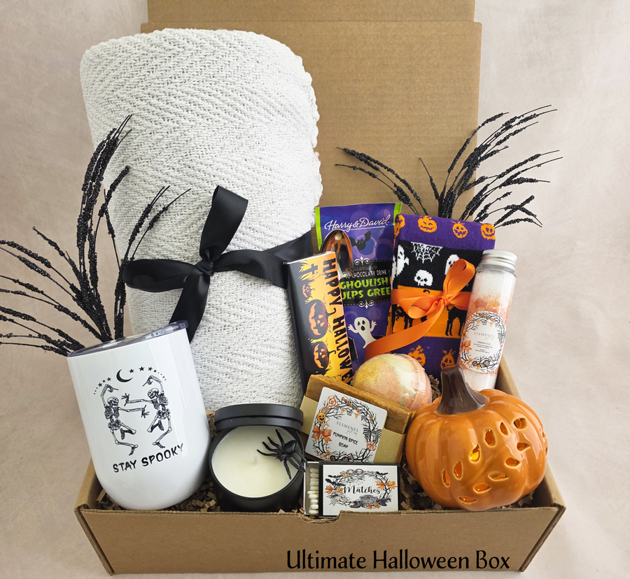 Ultimate Halloween Gift Box – Spooky Self Care & Treats for Her